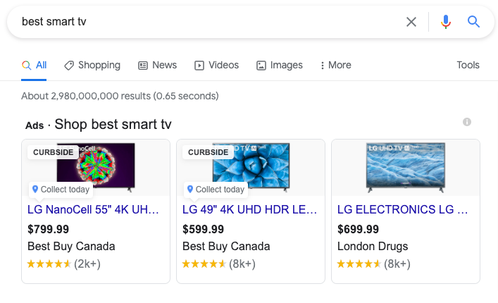 Best smart tv - search results