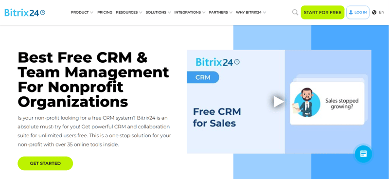 Bitrix24 Nonprofit CRM