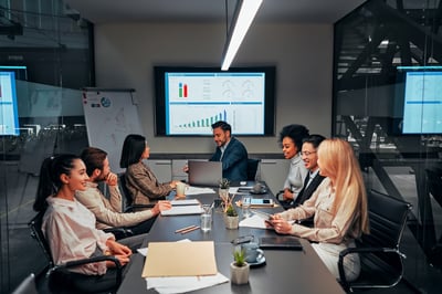 Sales Team Computer How to Build a Sales Team: 7 Critical Steps For Success