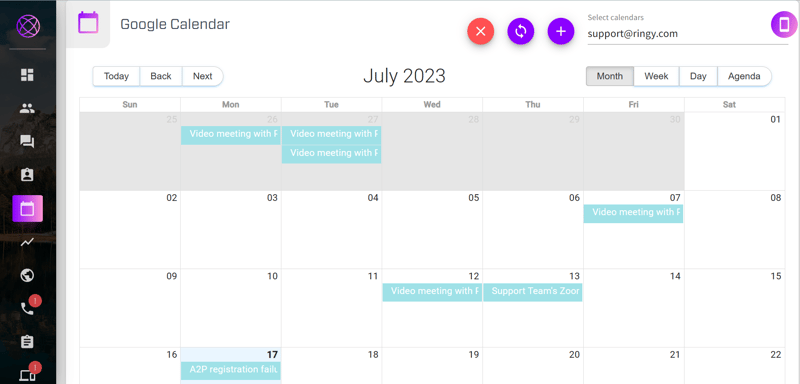 Google Calendar Integration