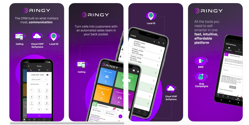 Ringy mobile app