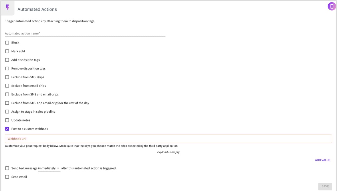 Post to a Custom Webhook