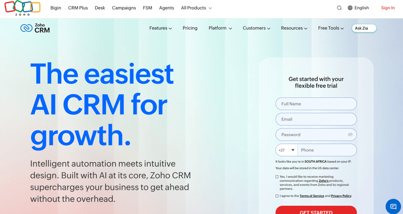 Zoho CRM