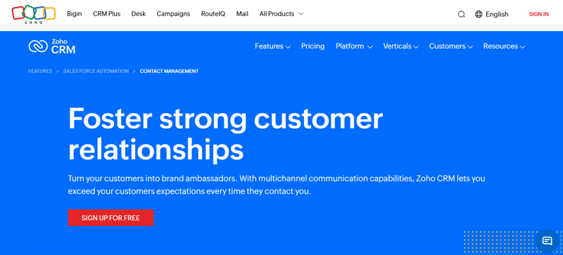 Zoho ContactManager