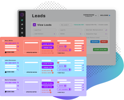 View Lead Information at a Glance